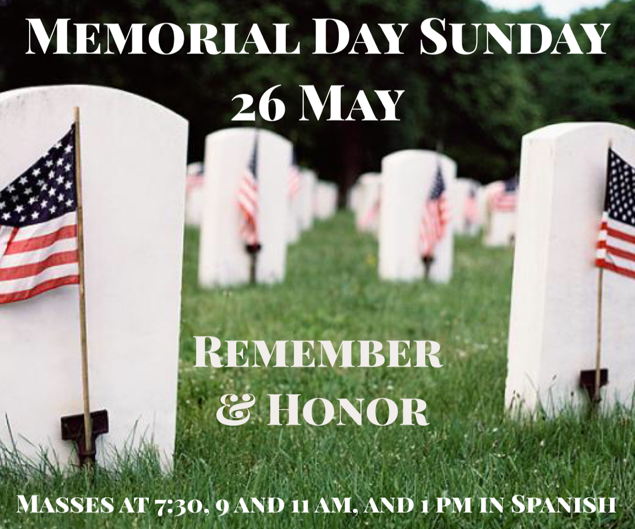 Memorial Day Sunday at Redeemer - Church of the Redeemer Sarasota ...