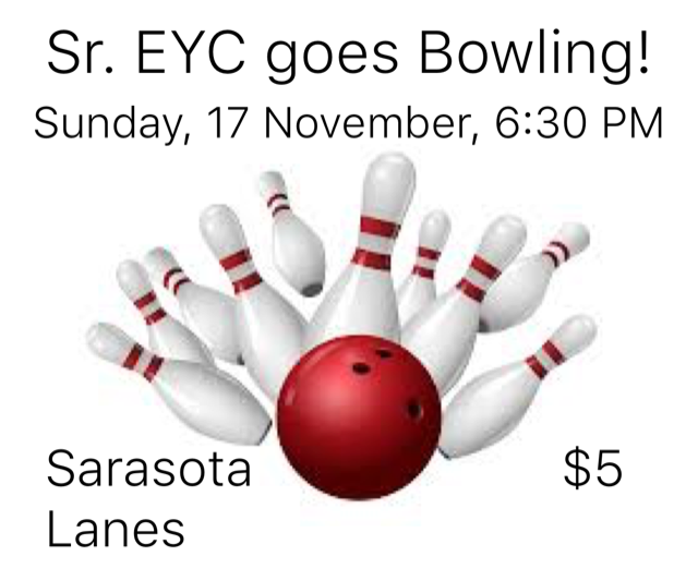 Sr. EYC Goes Bowling!