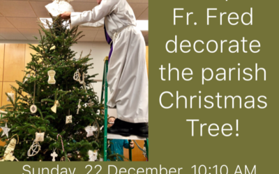 Make plans to decorate the parish Christmas tree