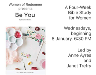 Women of Redeemer’s Wednesday Night Bible Study: “Be You”