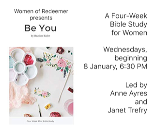 Women of Redeemer’s Wednesday Night Bible Study: “Be You”