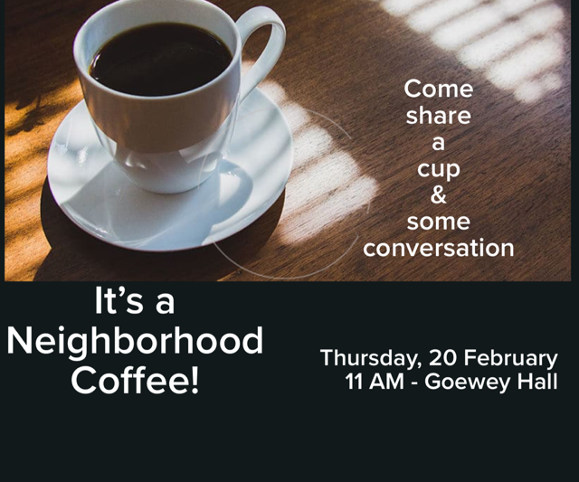 Redeemer Invites Neighbors and Friends to Share a Cup of Coffee