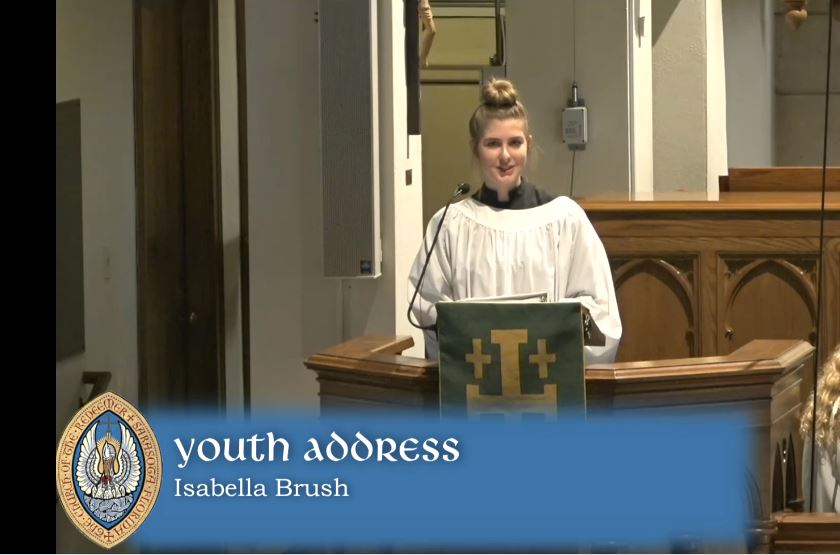 Youth Sunday 14 June 2020/Senior Address Bella Brush