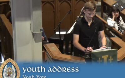 Youth Sunday 14 June 2020/Senior Address Noah Yow