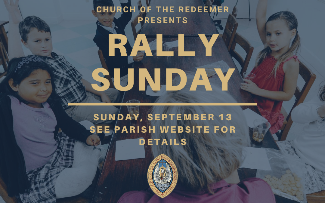 Save the Date! Rally Sunday!