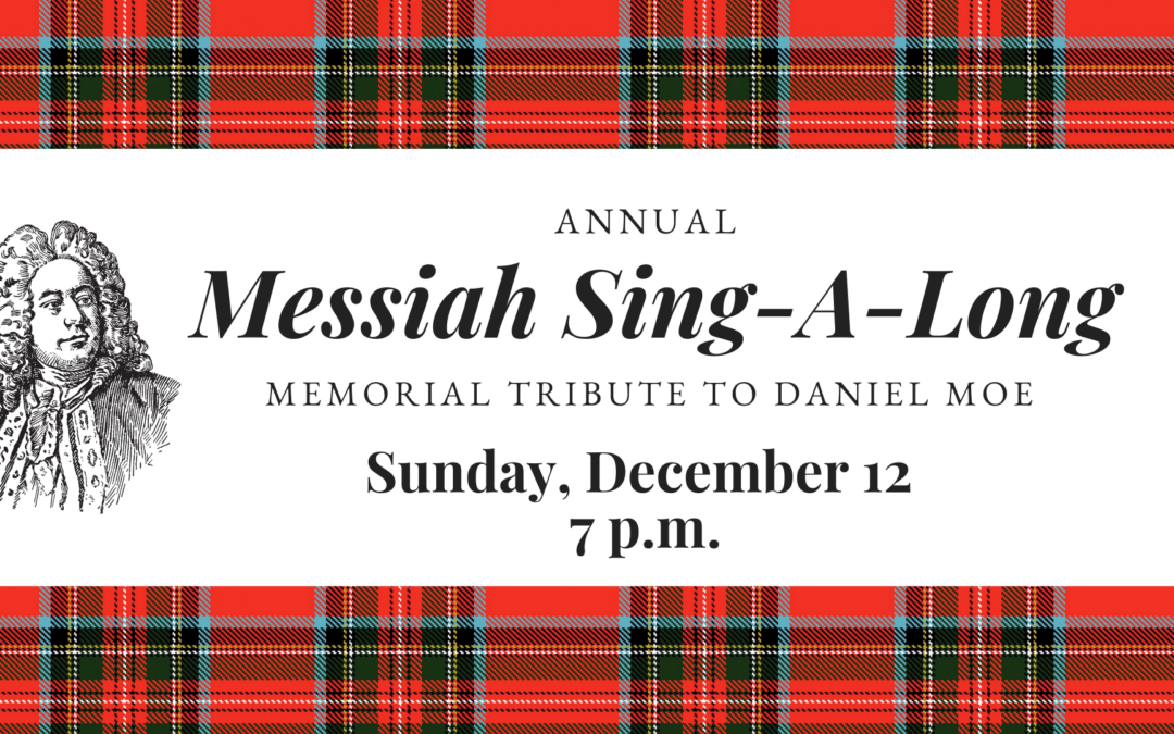 Messiah Sing-A-Long on December 12