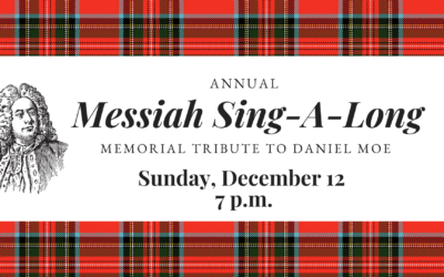 Messiah Sing-A-Long on December 12